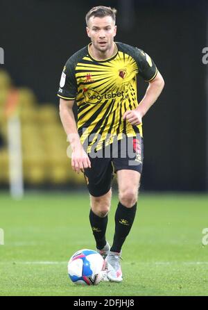 Watfords Tom Cleverley während des Sky Bet Championship-Spiels in der Vicarage Road, Watford. Stockfoto