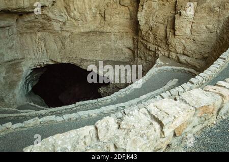 Der Eingang zum Carlsbad Caverns National Park in New Mexico. Stockfoto