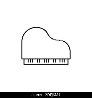 Piano Icon Element von Music Icon für mobile Konzept und Web-Apps. Thin-Line-Piano-Symbol kann für Web und mobile verwendet werden. Premium-Symbol auf weißem Hintergrund Stock Vektor