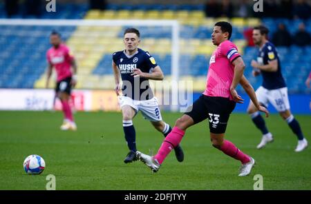 LONDON, Vereinigtes Königreich, DEZEMBER 05:Curtis Davies von Derby County während der Sky Bet Championship zwischen Millwall und Derby County im Den Stadium, London am 05. Dezember, 2020 Credit: Action Foto Sport/Alamy Live News Stockfoto