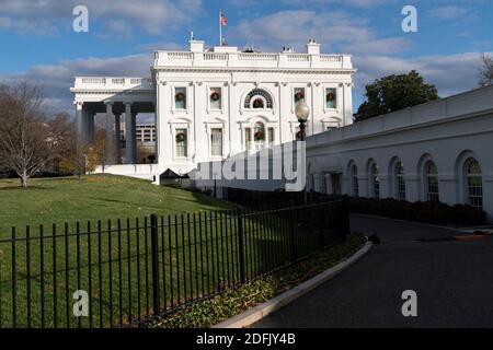 Washington, Vereinigte Staaten Von Amerika. Dezember 2020. Das Weiße Haus in Washington, DC gesehen am 5. Dezember 2020. Quelle: Chris Kleponis/Pool via CNP, weltweite Nutzung Quelle: dpa/Alamy Live News Stockfoto