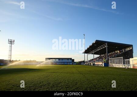 BARROW IN FURNESS, ENGLAND. 5. DEZEMBER während des Sky Bet League 2-Spiels zwischen Barrow und Salford City in der Holker Street, Barrow-in-Furness am Samstag, 5. Dezember 2020. (Kredit: Chris Donnelly, MI News) Kredit: MI Nachrichten & Sport /Alamy Live Nachrichten Stockfoto