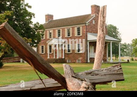 Ben Lomond ist eine historische Stätte in Manassas Virginia, die von Benjamin Tasker Chinn gebaut wurde und als ehemalige Plantage und dann Krankenhaus während verwendet wurde Stockfoto