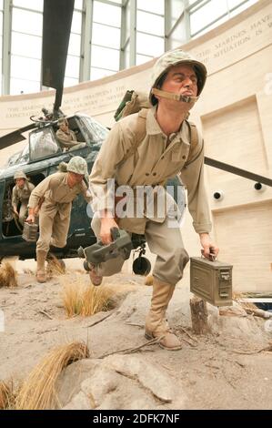 Museumsausstellung im National Museum of the Marine Corps in Quantico, Virginia. Stockfoto