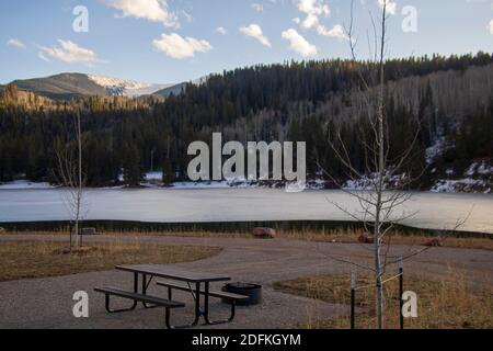 Sylvan Lake November 2020 Stockfoto