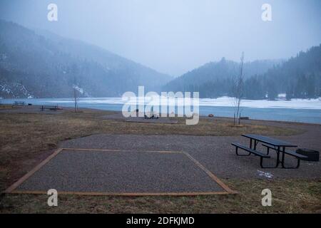 Sylvan Lake November 2020 Stockfoto