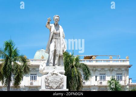 Jose Marti Statue, Havanna, Kuba Stockfoto