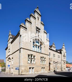 Neues Rathaus, Rinteln, Weserbergland, Niedersachsen, Deutschland Stockfoto