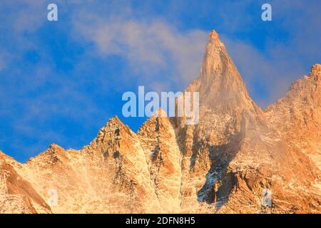 Aiguille de la TSA, 3668 m, Wallis, Schweiz Stockfoto