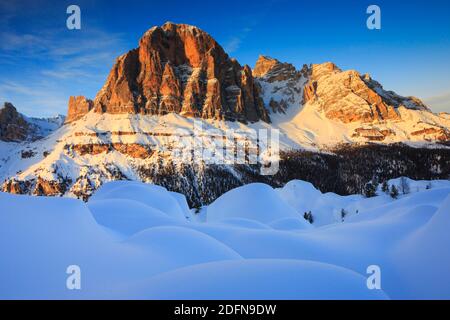 Tofana di Rozes, 3243 m, Dolomiten, Südtirol, Italien Stockfoto