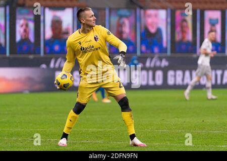 Lukasz Skorupski (FC Bologna) beim FC Internazionale gegen Bologna Calcio, Italienisches Fußballspiel Serie A, Mailand, Italien, 05 - Foto .LM/Luca Rossini Stockfoto