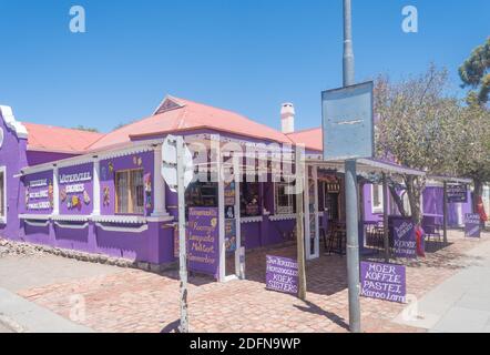 Traditionelles kleines Unternehmen, Imbim und Imbim in der Stadt Beaufort West, Südafrika Stockfoto