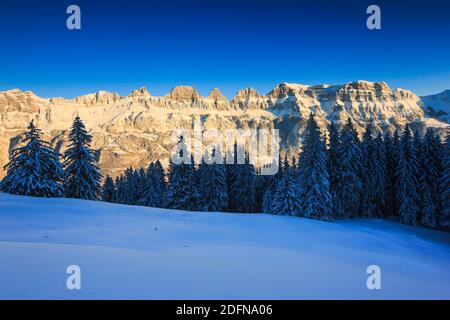 Churfirsten, St. Gallen, Schweiz Stockfoto