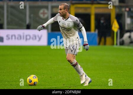 Mailand, Italien. Dezember 2020. Mailand, Italien, San Siro Stadion, 05. Dezember 2020, Rodrigo Palacio (Bologna FC) während FC Internazionale gegen Bologna Calcio - Italienische Fußball Serie A Spiel Credit: Luca Rossini/LPS/ZUMA Wire/Alamy Live News Stockfoto