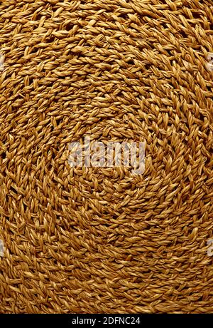 Nahaufnahme der Textur von gewobenen Wasser Hyazinthe Ort Matte für abstrakten Hintergrund Stockfoto