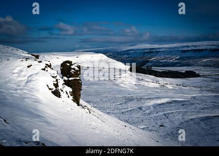 Winter in den Yorkshore Dales, Langstrothdale Stockfoto