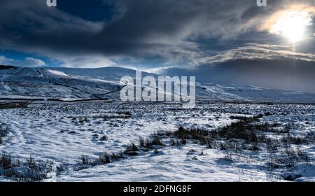 Yorkshire Dales im Schnee, Langstrothdale Stockfoto