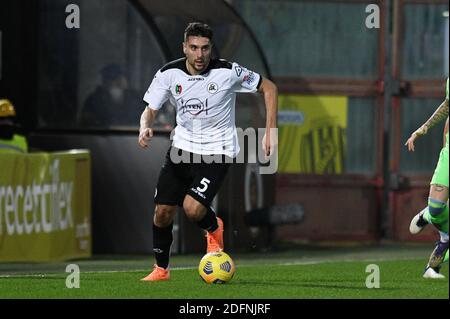 Cesena, Italien. Dezember 2020. Cesena, Italien, Orogel Stadium - Dino Manuzzi, Dezember 05, 2020, Riccardo Marchizza von AC Spezia in Aktion während Spezia Calcio vs SS Lazio - Italienische Fußball Serie A Spiel Kredit: Matteo Papini/LPS/ZUMA Wire/Alamy Live News Stockfoto