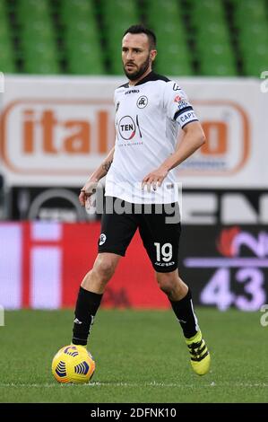 Cesena, Italien. Dezember 2020. Cesena, Italien, Orogel Stadium - Dino Manuzzi, 05. Dezember 2020, Claudio Terzi von AC Spezia in Aktion während Spezia Calcio vs SS Lazio - Italienische Fußball Serie A Spiel Kredit: Matteo Papini/LPS/ZUMA Wire/Alamy Live News Stockfoto