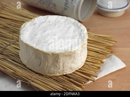 Brillat Savarin, französischer Käse, der mit Kuhmilch Stockfoto