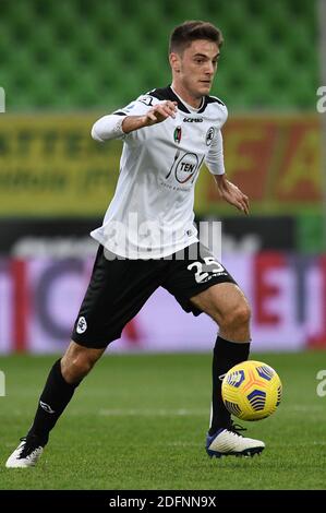 Cesena, Italien. Dezember 2020. Cesena, Italien, Orogel Stadium - Dino Manuzzi, Dezember 05, 2020, Giulio Maggiore von AC Spezia in Aktion während Spezia Calcio vs SS Lazio - Italienische Fußball Serie A Spiel Kredit: Matteo Papini/LPS/ZUMA Wire/Alamy Live News Stockfoto