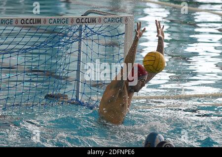 Savona, Italien. Dezember 2020. Florian Thomm (OSC Potsdam) während Potsdam gegen Mediterrani, len Euro Cup Wasserball Spiel in savona, Italien, Dezember 06 2020 Quelle: Independent Photo Agency/Alamy Live News Stockfoto