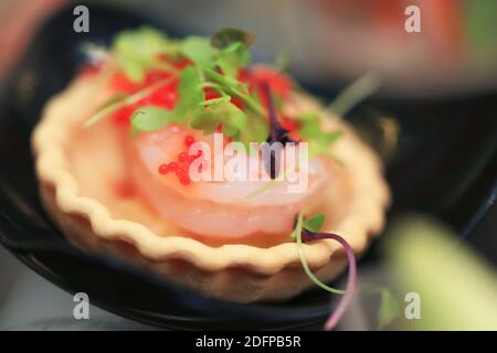 Verschiedene Cocktails ein schönes, stilvolles Essen Stockfoto