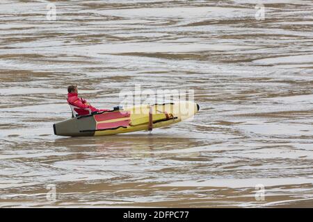 Cornish Rettungsschwimmer Stockfoto