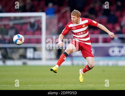 Bradley Halliday von Doncaster Rovers während des Sky Bet League One-Spiels im PTS Academy Stadium, Northampton. Stockfoto