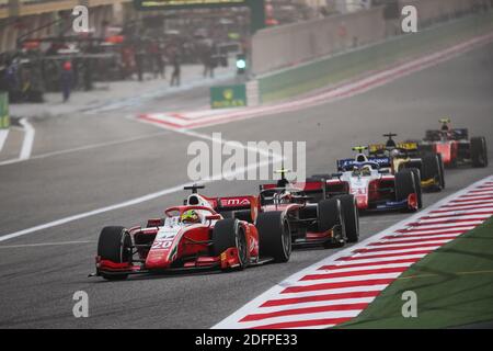 20 Schumacher Mick (ger), Prema Racing, Dallara F2 2018, Action beim 12. Lauf der FIA Formel-2-Meisterschaft 2020 vom 4. Bis 6. Dezember 2020 auf dem Bahrain International Circuit, in Sakhir, Bahrain - Foto Antonin Vincent / DPPI / LM Stockfoto