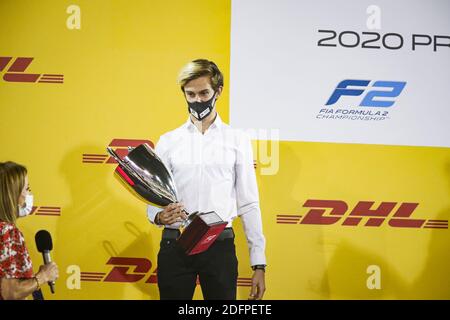 Pourchaire Theo (Fra), ART Grand Prix, Dallara F3 2019, Portrait, Ambiente während der F2 &amp; F3 Preisverleihung der Saison 2020, 6. Dezember 2020 auf dem Bahrain International Circuit, in Sakhir, Bahrain - Foto Florent Gooden / DPPI / LM Stockfoto