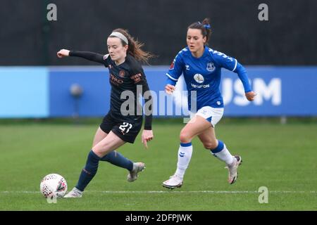 Liverpool, Großbritannien. 06. Dez, 2020. Während des Barclays Women's Super League Spiels zwischen Everton und Manchester City im Walton Hall Park in Liverpool KEN FOULDS Credit: SPP Sport Press Photo. /Alamy Live Nachrichten Stockfoto