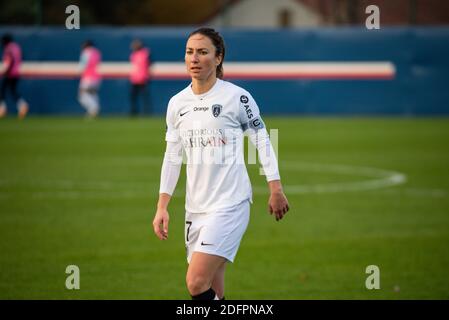 Gaetane Thiney vom FC Paris reagiert während des französischen Meisterschaftsspiels D1 Arkema zwischen Paris Saint-Germain und dem FC Paris am 6. Dezember 2020 im Georges LefÃ¨vre-Stadion in Saint-Germain-en-Laye, Frankreich - Foto Melanie Laurent / A2M Sport Consulting / DPPI / LM Stockfoto
