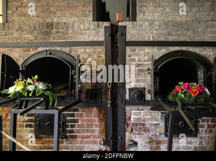 Sztutowo, Polen - 5. September 2020: Krematoriumöfen im ehemaligen Konzentrationslager Nazi-Deutschland, Stutthof, Polen Stockfoto