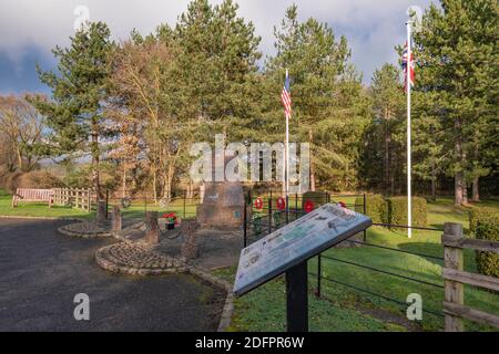 Grafton Underwood 384th U.S.A.F. Gedenkstätte Stockfoto