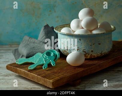 Frische Eier Stockfoto