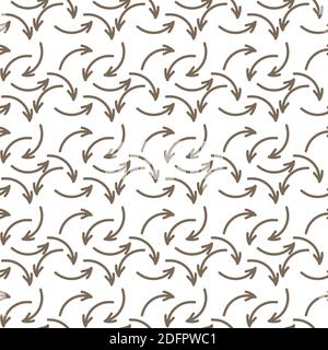 Doodle Pfeil Set Sammlung von handgezeichneten Elementen Stock Vektor