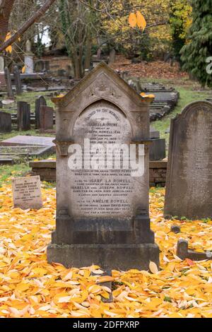 West Norwood Cemetery am 11. November 2020 in West Norwood in London im Vereinigten Königreich. Foto von Sam Mellish Stockfoto