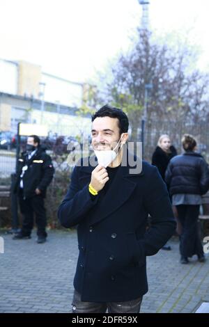 Giovanni Zarrella bei der Ankunft zur TV Spendengala 'ein Herz für Kinder' 2020 im Studio G in Adlershof. Berlin, 05.12.2020 Stockfoto