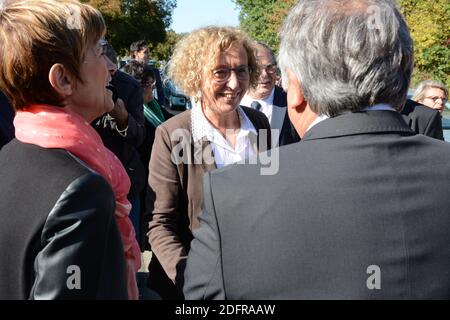 Deplacement de Muriel Penicaud (Ministre du Travail) en Ille et Vilaine pour rencontre les acteurs de Terrain dans le cadre du Plan de lutte contre la pauvrete. Le 4 octobre 2018 à Bruz, Frankreich. Foto von Ronan Houssin/ABACAPRESS.COM Stockfoto