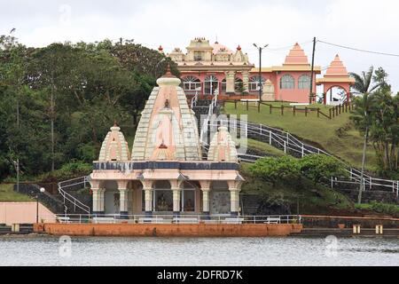 La Marie Gangadharr Shiv Mandir Hindu-Tempel, Mauritius Stockfoto