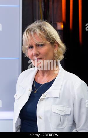 Exklusiv - Francis Letellier empfängt Nadine Morano auf Dimanche en Politique Show am Sonntag, 07. Oktober 2018 in Paris, Frankreich. Foto von Stephane le Tellec/ABACAPRESS.COM Stockfoto