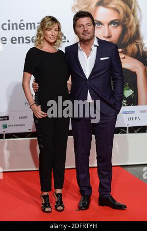 Philippe Lellouche und Frau Vanessa Boisjean bei der Eröffnungsfeier des 10. Lyon Lumiere Festivals in Lyon, Frankreich am 13. Oktober 2018. Foto von Julien Reynaud/APS-Medias/ABACAPRESS.COM Stockfoto