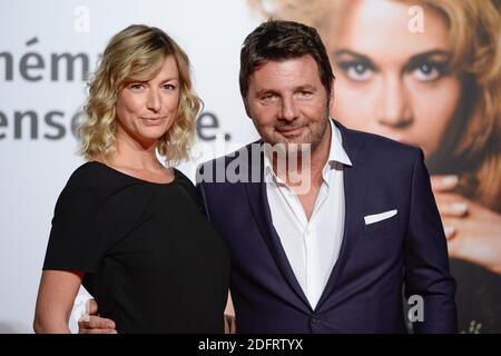 Philippe Lellouche und Frau Vanessa Boisjean bei der Eröffnungsfeier des 10. Lyon Lumiere Festivals in Lyon, Frankreich am 13. Oktober 2018. Foto von Julien Reynaud/APS-Medias/ABACAPRESS.COM Stockfoto