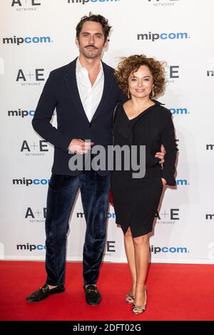 Paco Leon, Anna Rodriguez Costa nehmen an der Eröffnungsgala der MIPCOM in Cannes, Frankreich, am 15. Oktober 2018 Teil. Foto von Marco Piovanotto/ABACAPRESS.COM Stockfoto