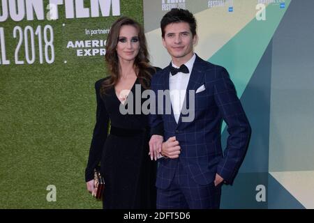 Regina Garina und Oleg Ivenko bei der Premiere von The White Crow im Rahmen des 62. BFI London Film Festival in London, England am 18. Oktober 2018. Foto von Aurore Marechal/ABACAPRESS.COM Stockfoto