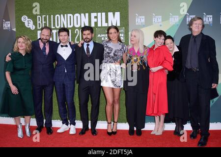 Tricia Tuttle, Ralph Fiennes, Oleg Ivenko, Andrew Levitas, Adele Exarchopoulos, Carolyn Marks Blackwood, Chulpan Khamatova, Gabrielle Tana und David Hare bei der Premiere der White Crow im Rahmen des 62. BFI London Film Festival in London, England am 18. Oktober 2018. Foto von Aurore Marechal/ABACAPRESS.COM Stockfoto