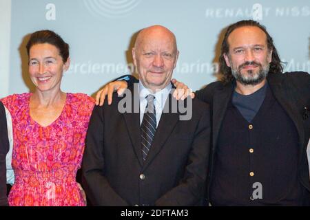 Anne Brochet, Jean-Paul Rappeneau, Vincent Perez während der Eröffnung der Retrospektive Jean-Paul Rappeneau, mit der Vorschau auf die restaurierte Fassung des Films CYRANO DE BERGERAC in der Cinematheque Francaise in Paris, Frankreich am 24. Oktober 2018. Foto von Nasser Berzane / ABACAPRESS.COM. Stockfoto