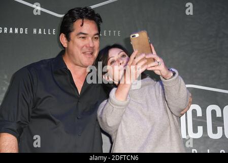 Schauspieler Dean Cain und Schauspielerin Shannen Doherty nach einer zu ihren Ehren organisierten Konferenz während der Comic Con Paris 2018, die am 27. Oktober 2018 in der La Grande Halle de La Villette in Paris, Frankreich, stattfand. Foto von Mireille Ampilhac/ABACAPRESS.COM Stockfoto