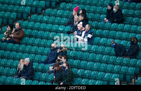 London, Großbritannien. Dezember 2020. LONDON, ENGLAND - DEZEMBER 06: England-Fans beim Quilter International, Herbst Nations Cup Finale zwischen England und Frankreich im Twickenham Stadium, London, UK am 06.Dezember 2020 Credit: Action Foto Sport/Alamy Live News Stockfoto